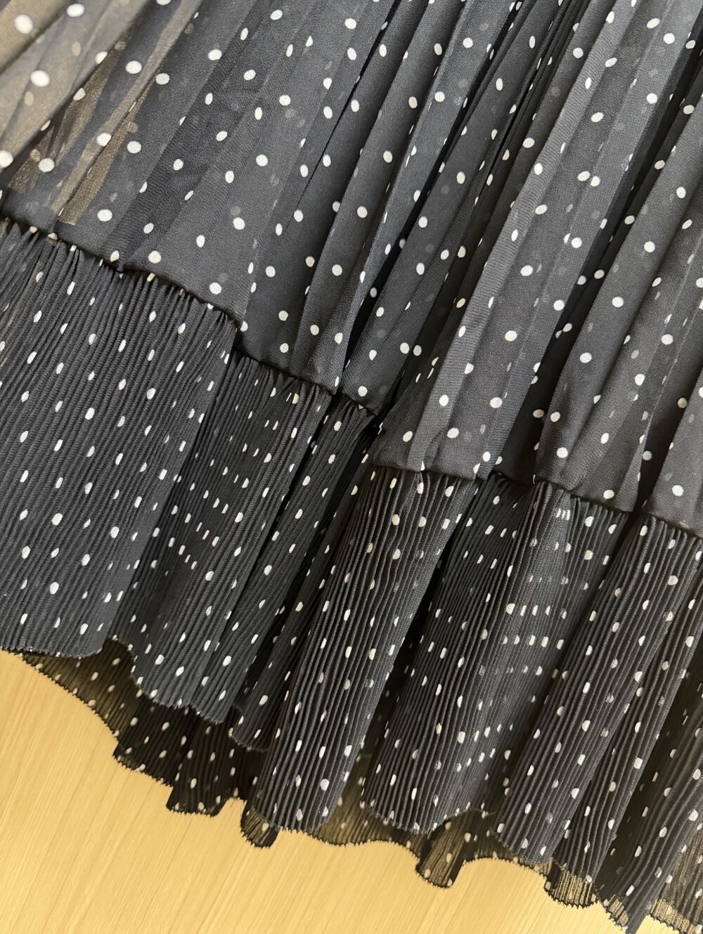 Self Portrait Black Taffeta Polka Dot Midi Dress - Picture 10 of 16